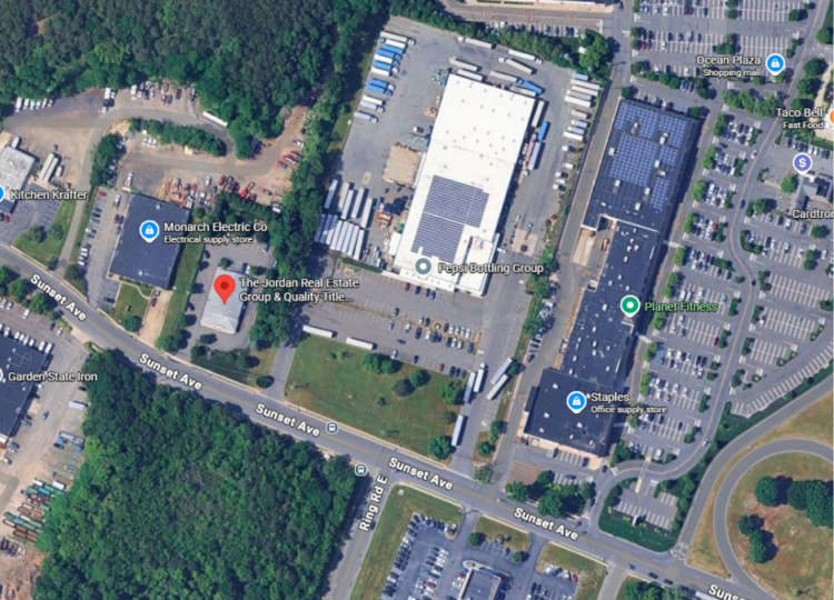 Overhead View of The Jordan Real Estate Group and Quality Title & Abstract Agency